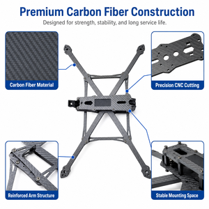 Kit de Marco de Dron FPV de Fibra de Carbono MARK4 V3 Pro de 15 Pulgadas para Quadcopter de Largo Alcance, Construcción DIY - Product Image 4
