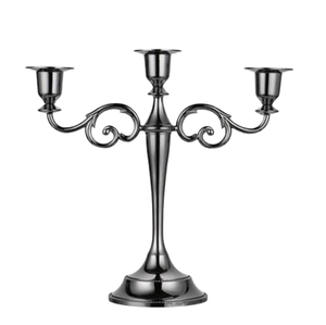 Exquisito candelabro de aluminio dorado respetuoso con el medio ambiente hecho a mano personalizado Color diseño decorativo boda centros de mesa decoraciones - Product Image 3