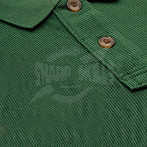 เสื้อยืดโปโลสำหรับผู้ชายสีทึบผ้าถักแบบสั่งทำ - Product Image 6