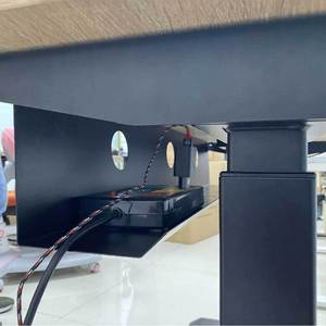 Support de câbles sous bureau 60/100 cm en acier thermolaqué WH1000 pour le passage de câbles en aluminium et acier inoxydable - Product Image 2