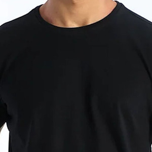 Camiseta ajustada con cuello redondo de 100% algodón para hombre, camiseta 2025 con impresión personalizada aceptada, camiseta de fabricante de servicio OEM de alta calidad - Product Image 5