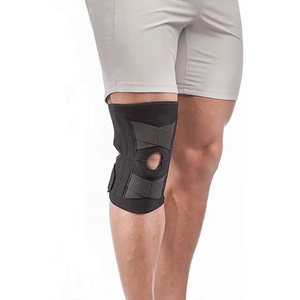 Adjustable Breathable Thin Sports Training Elastic Knee Protector Wraps Hot Sale <b>Running</b> Bracket Patella Shock Knee <b>Pads</b> - Product Image 4