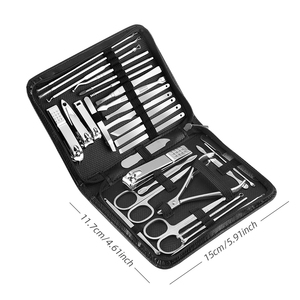 30pcs <b>Professional</b> <b>Nail</b> <b>Clippers</b> Manicure Set High Quality Stainless Steel <b>Nail</b> Cutter Scissor Cuticle Nipper <b>Nail</b> Tools Set - Product Image 1