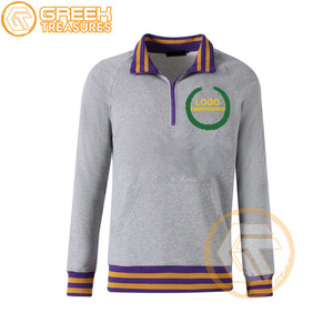 Sudadera bordada de lana de algodón Omega personalizada Fraternidad de alta calidad griega Psi hombres sudaderas transpirables Sorority - Product Image 1