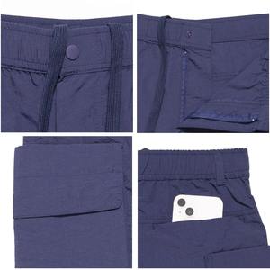 Pantalones cortos de cintura elástica básicos ligeros a prueba de agua de secado rápido para hombre, pantalones cortos con bolsillo de carga para hombre, novedad de verano 2025 - Product Image 6