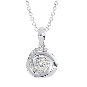 Collar con colgante de plata de ley 925 personalizado de alta calidad con diamante de circón para regalo de lujo para mujer-Fabricante de Vietnam - Product Image 2