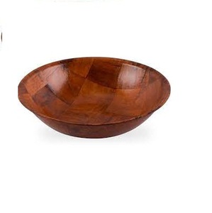 Good Quality Mango Wood Completely Finished Product Wooden <b>Bowl</b> <b>Dough</b> <b>Bowl</b> for Home Decor Kitchen Use - Product Image 1