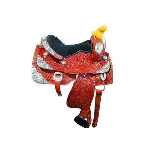 Selle de cheval western en cuir sculpté à la main |   Équipement équestre en argent de haute qualité |   Équipement d'équitation durable pour cow-boy Pro 2026 Export - Product Image 1