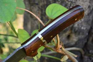 มีดสกินเนอร์ดามัสกัสทำด้วยมือพร้อมปลอกหนังสไตล์ใหม่สำหรับการล่าคาวบอยและการตั้งแคมป์ - Product Image 4