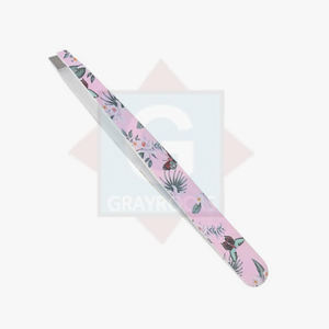 Pinzas de Cejas Inclinadas de Acero Inoxidable de Alta Calidad con Color y Logotipo Personalizados para Depilación - Producto de Marca Privada - Product Image 3