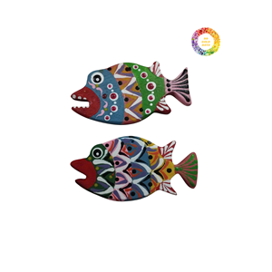 Unique Hand-Carved Wooden <b>Fish</b> Toy and Desk Top Stand - Small Wooden <b>Gifts</b>, Unfinished Pine Wood, and Authentic Wooden Box - Product Image 6