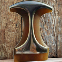 Manche de couteau en corne de buffle véritable fait main, style ange rustique, pour artisanat et revente, pour dards, khanjar et épées