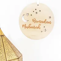 Arte Islámico Decorativo Hecho a Mano, Arte de Pared de Madera Tallada para Uso Religioso y Ritual, Exportación Mundial