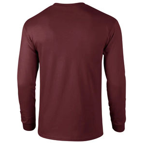 Manches longues hommes T-shirts coupe ajustée respirant hommes surdimensionné 100% coton décontracté USA taille T-Shirt lourd automne avec à vendre - Product Image 4