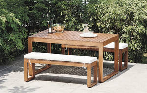 Offre spéciale Mobilier d'extérieur moderne en bois de teck Suar Chaise en rotin Ensemble canapé Jardin Patio Salon Hôtel Parc Cour Utilisation - Product Image 4