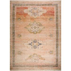 Alfombras de Lana Anudadas a Mano Viscaya, Diseño de Medallón Rojo y Naranja, para el Hogar, Pasillo o Sala de Estar, para Adolescentes, Lana EA-7093(CM-01) - Product Image 1