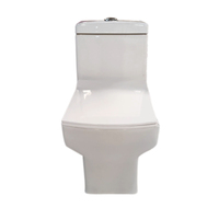 Siège de toilette monobloc en céramique blanche Sonata-115, étoilé, à siphon en S, sanitaires de salle de bain, céramique indienne, Gujarat