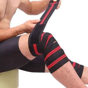 New Arrival Customized Weightlifting <b>Knee</b> Wraps Squats Adjustable <b>Compression</b> Protective Function Flexible <b>Knee</b> Wraps Pakistan - Product Image 2