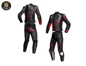 ชุดแข่งรถแบบยูนิเซ็กซ์ ทนทานต่อการสึกหรอ กันลม กันกระแทก ชุดกีฬาไซส์ใหญ่ ชุดหนังสำหรับขี่มอเตอร์ไซค์/รถแข่ง สำหรับฤดูร้อน/ฤดูหนาว - Product Image 2