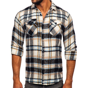 OVERSEAS SPORTS OEM Chemise en flanelle respirante à manches longues en coton 100 pour hommes à impression personnalisée et séchage rapide de grande taille - Product Image 5