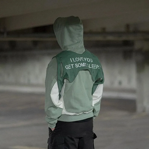 Solid Hoodie <b>Men</b> Casual Streetwear <b>Pullover</b> Soft Fleece Waterproof 100% Cotton Custom Logo Winter Warm Wear - Product Image 4