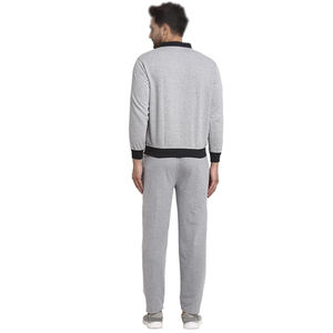 Conjunto Deportivo Informal de Invierno para Hombre, Sudadera con Capucha y Pantalones Elásticos, Peso Medio, 100% Algodón, Ropa Deportiva para Correr - Product Image 4
