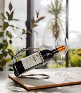 Porte-bouteilles de vin en métal porte-bouteille de vin unique créatif décoration de la maison support de vin de couleur personnalisé écologique minimaliste - Product Image 5