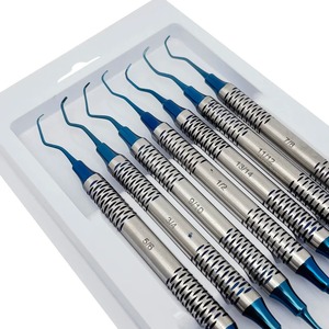 Juego de 7 Curetas Dentales Periodontales Gracey para la Eliminación de Cálculos Dentales y el Desesquemado Óseo - Herramientas Profesionales de Odontología - Product Image 4
