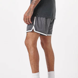 Pantalones cortos de malla holgados para hombre, pantalones cortos de malla con cintura elástica para hombre, nuevos pantalones cortos de malla personalizados para hombre - Product Image 4