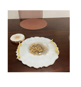 Bandeja de resina epoxi Bandeja de servicio estándar Bandeja de comida decorativa de precio más bajo para bandeja de resina de cocina y hogar - Product Image 2