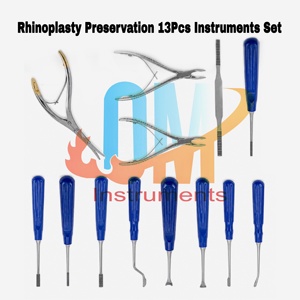 ชุดเครื่องมือผ่าตัดจมูก – ชุดอุปกรณ์ศัลยกรรมพลาสติกสำหรับจมูก 13 ชิ้น – ชุดผ่าตัดสแตนเลส |   โอเอ็มไอ - Product Image 6