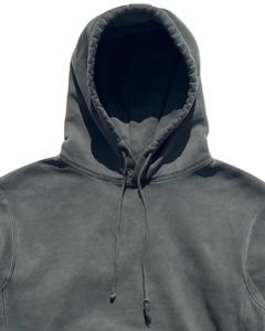 Sudadera con Capucha Unisex de Felpa Gruesa Color Gris Carbón Lavado, Sudadera de Algodón Premium, Ropa Urbana, Diseño Personalizado con Logotipo OEM - Product Image 5
