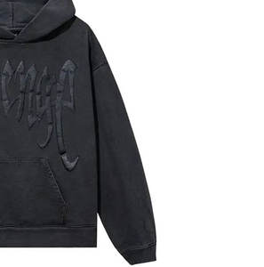 Personalizado de gran tamaño de lana hombres Sudadera con capucha streetwear pullover casual invierno cálido liso algodón sudadera de diseño - Product Image 4