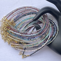 2mm naturel émeraude rubis saphir opale améthyste minuscule délicat minimaliste à facettes perles de pierres précieuses bracelet délicat bijoux en pierre