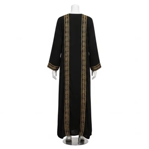Lujoso Vestido Abaya Thobe Kaftan Musulmán para Mujeres y Hombres |   Material de Poliéster de Alta Calidad |   Vestido de Ropa Islámica Modesta - Product Image 5