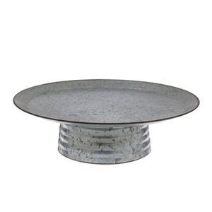 Rustic Galvanized Tin Metal <b>Cake</b> <b>Stand</b> Cupcake <b>Stand</b> Rustic Round Dessert - Product Image 3