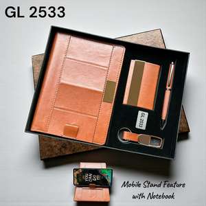 Nouveaux produits 2026, kit d'affaires de luxe personnalisé 4 en 1, carnet, porte-cartes, stylo, porte-clés, coffret cadeau d'entreprise, fabrication artisanale en métal et cuir - Product Image 2