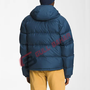 OEM Customized High Street Men's Casual Puffer <b>Jacket</b> Stand Waterproof Windproof Breathable <b>Hooded</b> Padded <b>Soft</b> <b>Shell</b> Winter - Product Image 4