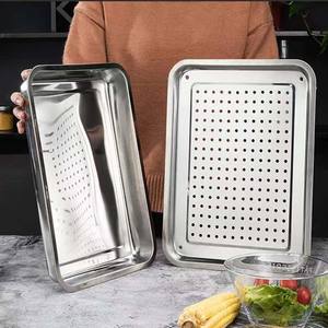 Plateau de cuisine en acier inoxydable CASAMAX WL AS-3751-3 - Équipement de boulangerie facile à nettoyer, compatible avec les aliments, de qualité supérieure, poli - Product Image 4