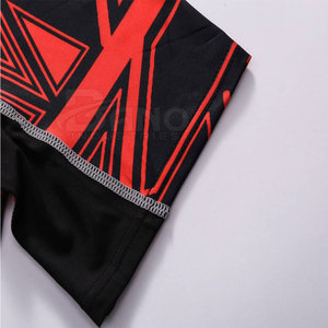 ชุดป้องกันผดผื่นสำหรับผู้ชายผ้าสแปนเด็กซ์/ โพลีเอสเตอร์ยาวออกแบบโลโก้ได้ตามต้องการ - Product Image 5