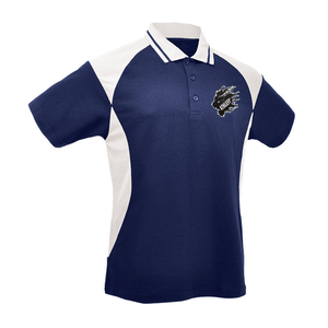 Athlefit, versátil para hombre, para Polo, cómodo uso durante todo el día con cuello de estilo acanalado en contraste, diseño de Panel transpirable, patrón sólido - Product Image 3