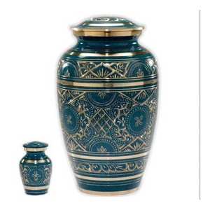 Handmade Metal Adult Cremation Urn For Human Ashes Funeral Accessories Brass Urn Cremation Indian Manufacture With Top Quality - Product Image 3