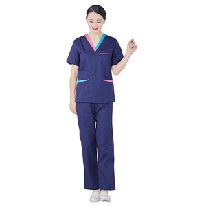 2025 alta calidad de moda antiarrugas Doctor Scrub enfermera traje Pantalones rectos Scrubs Hospital uniforme de enfermería al por mayor - Product Image 6