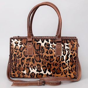 Double Handed Hot Selling Cowhide Women Handmade Handbag <b>Shopping</b> Casual <b>Bag</b> Hair on Fur <b>Leather</b> Handbag - Product Image 5