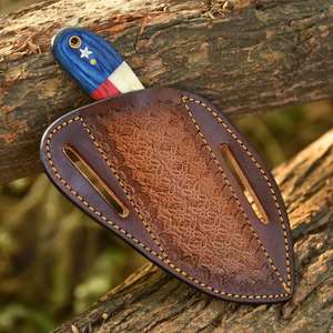 Cuchillo de Caza Artesanal Premium, Cuchillo de Hoja Fija para Bushcraft, Cuchillo para Desollar de Acero con Alto Contenido de Carbono, con Funda de Cuero - Product Image 6