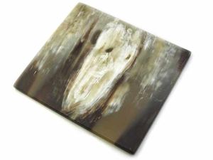 Placa de cuerno de búfalo natural para monturas de gafas ópticas hechas a mano y gafas de sol Placa de cuerno pulida natural ecológica - Product Image 2