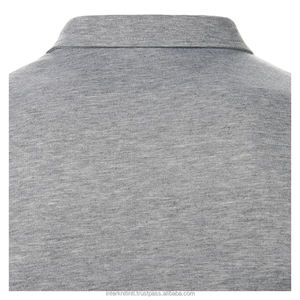 Camiseta de Manga Corta Tejida para Hombre |   Diseño de solapa con estampado de bloques de color en el pecho y tres rayas, 100% algodón transpirable para venta al por mayor - Product Image 5