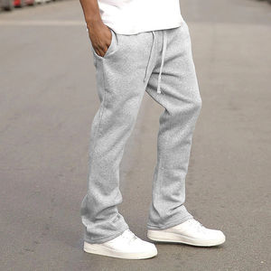 Pantalon de survêtement évasé décontracté pour homme, taille mi-haute, coupe droite, en toile légère, respirant, écologique et tendance – Vente en gros - Product Image 6