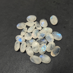 26 piezas de piedra lunar arcoíris Natural 10x7,5mm faceta ovalada 56,1 Cts Iroc ventas piedra lunar de Fuego Azul piedras preciosas sueltas cortadas US $38,47 - Product Image 4