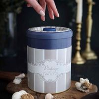 Boîte de conservation alimentaire multifonctionnelle en fer 140x180mm 2.5L avec couvercle coulissant pour l'ail, design élégant